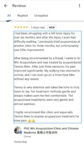 knee pain auckland acupuncture testimonial1