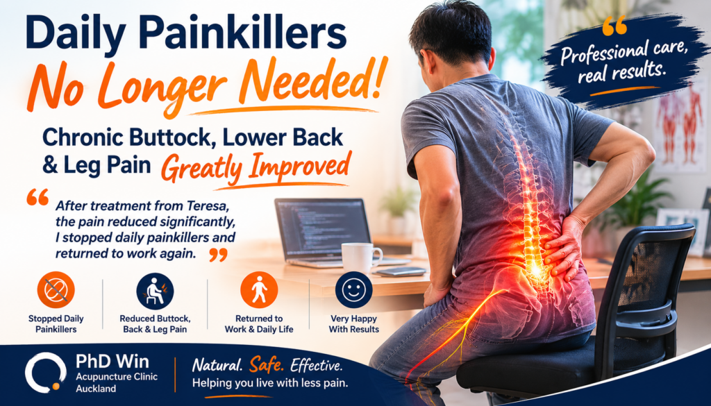 lower back pain buttock leg auckland acupuncture