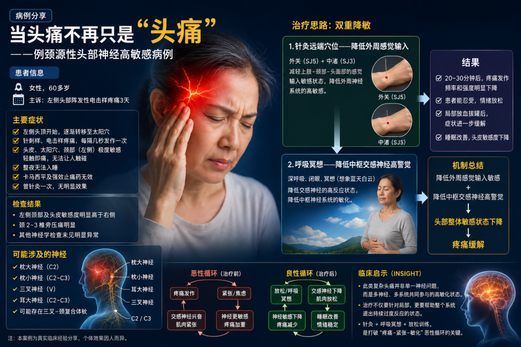 太阳穴痛 头痛 神经痛 奥克兰 针灸