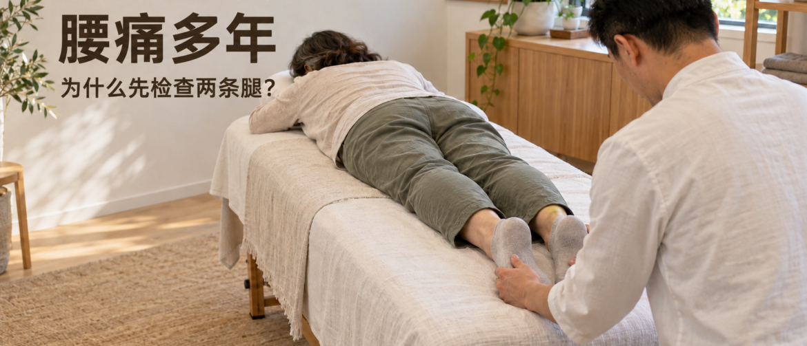 长期腰痛, 慢性腰痛, 骶髂关节, 表观长短腿, 功能性长短腿, 骨盆功能, 腰骶部疼痛, 柔性正骨, 临床评估, 功能复查